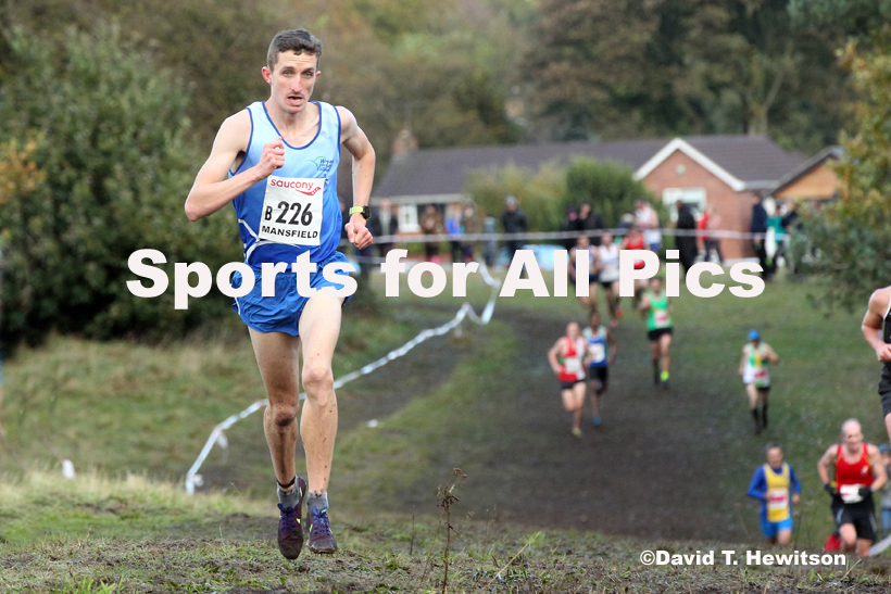 Senior men, National Cross Country Relay Champs., Berry Hill Park, Mansfield.  Photo: David T. Hewitson/Sports for All Pics